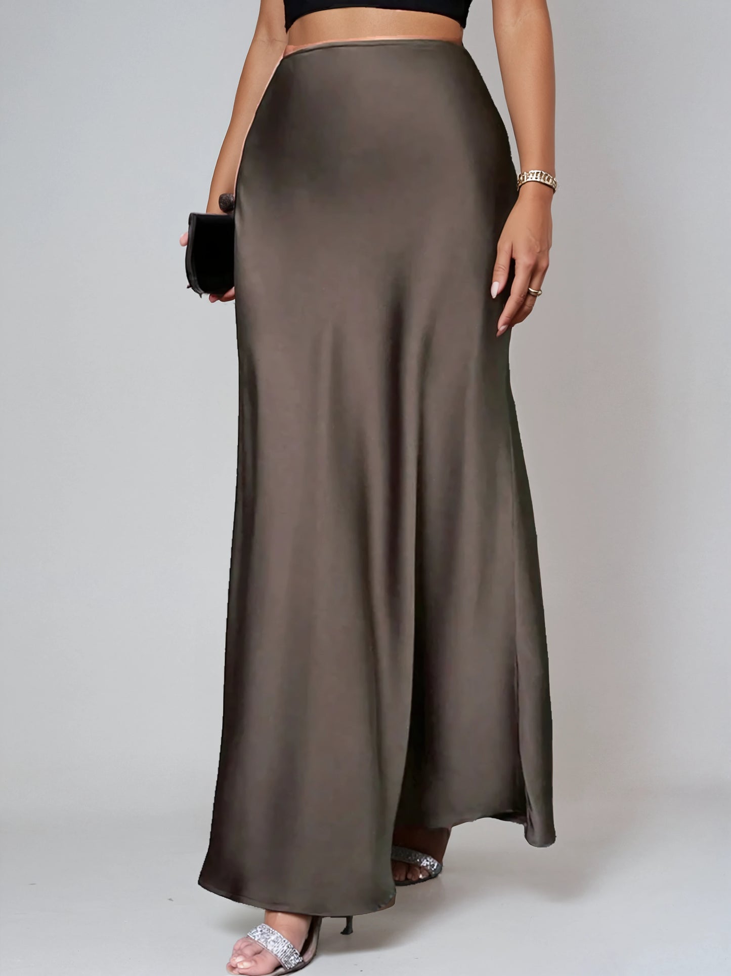 Zayra skirt | Satin Maxi skirt