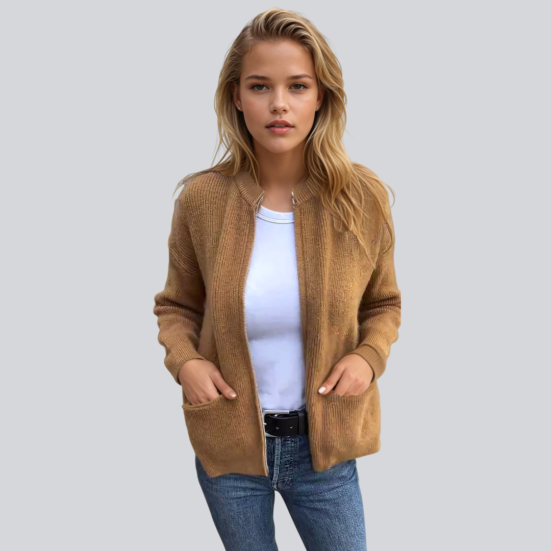 Sophia | Cozy cardigan with zipper