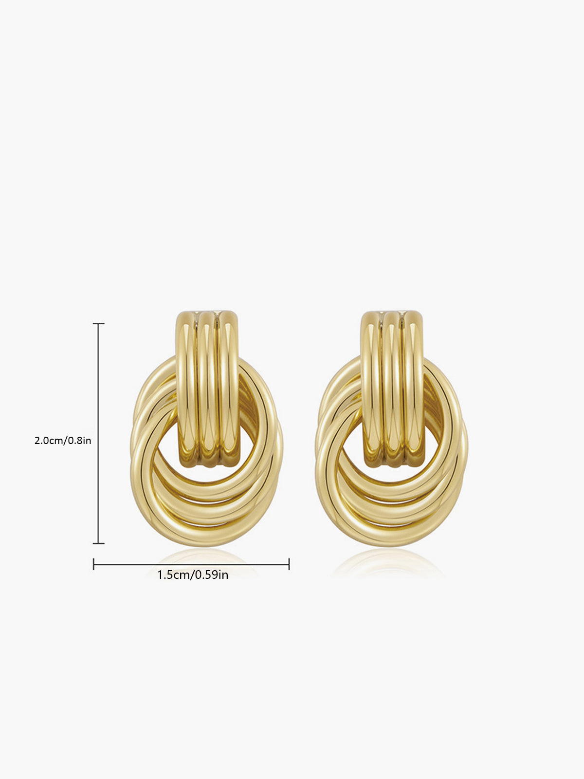 Aurielle Multi Ring Drop Earrings