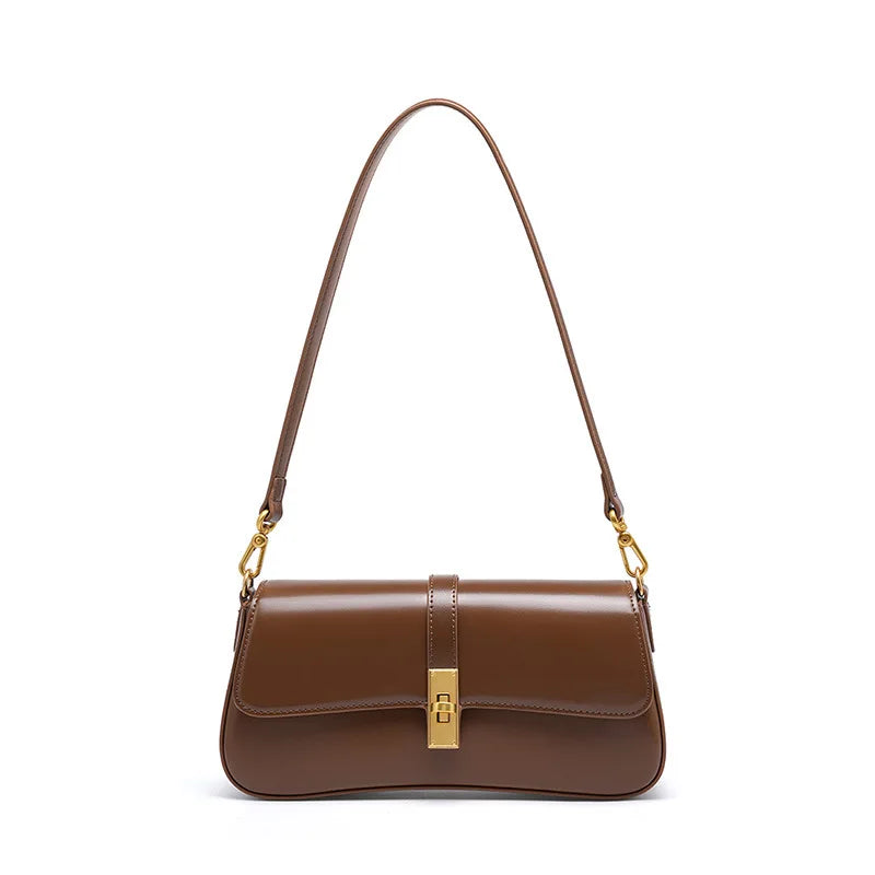Sophia Soft Leather Shoulder Bag – Casual Mini Daybag