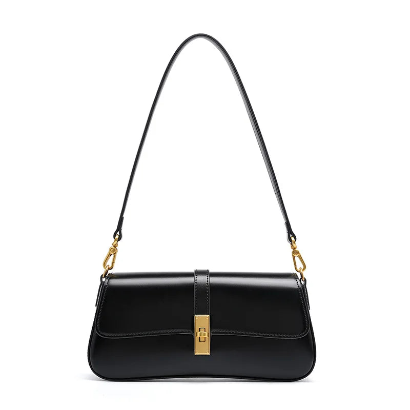 Sophia Soft Leather Shoulder Bag – Casual Mini Daybag