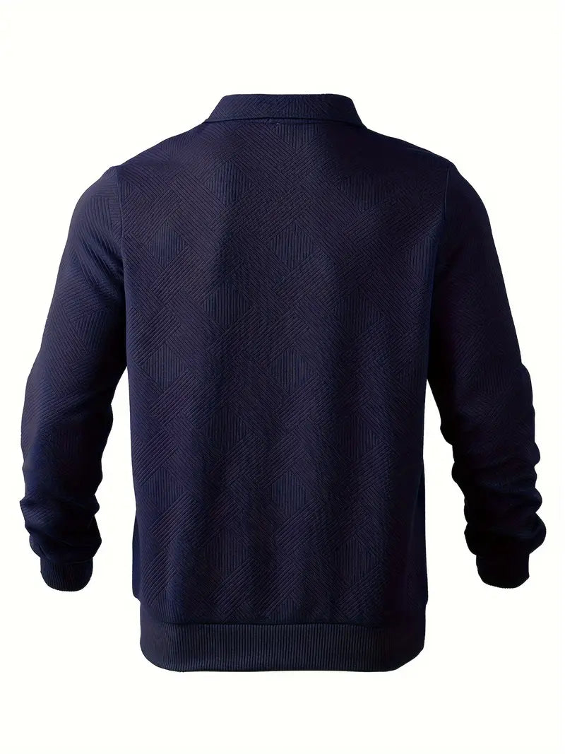 Vento | Vintage sweater with zippers and geometric design