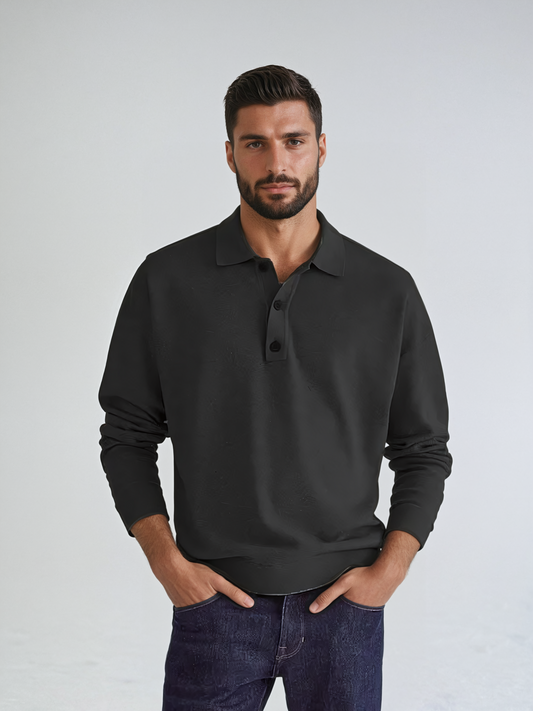 Heritage Long Sleeve Polo Shirt – Elegance, classic and comfortable 
