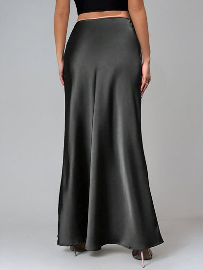 Zayra skirt | Satin Maxi skirt 