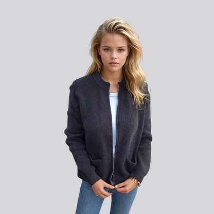 Sophia | Cozy cardigan with zipper 