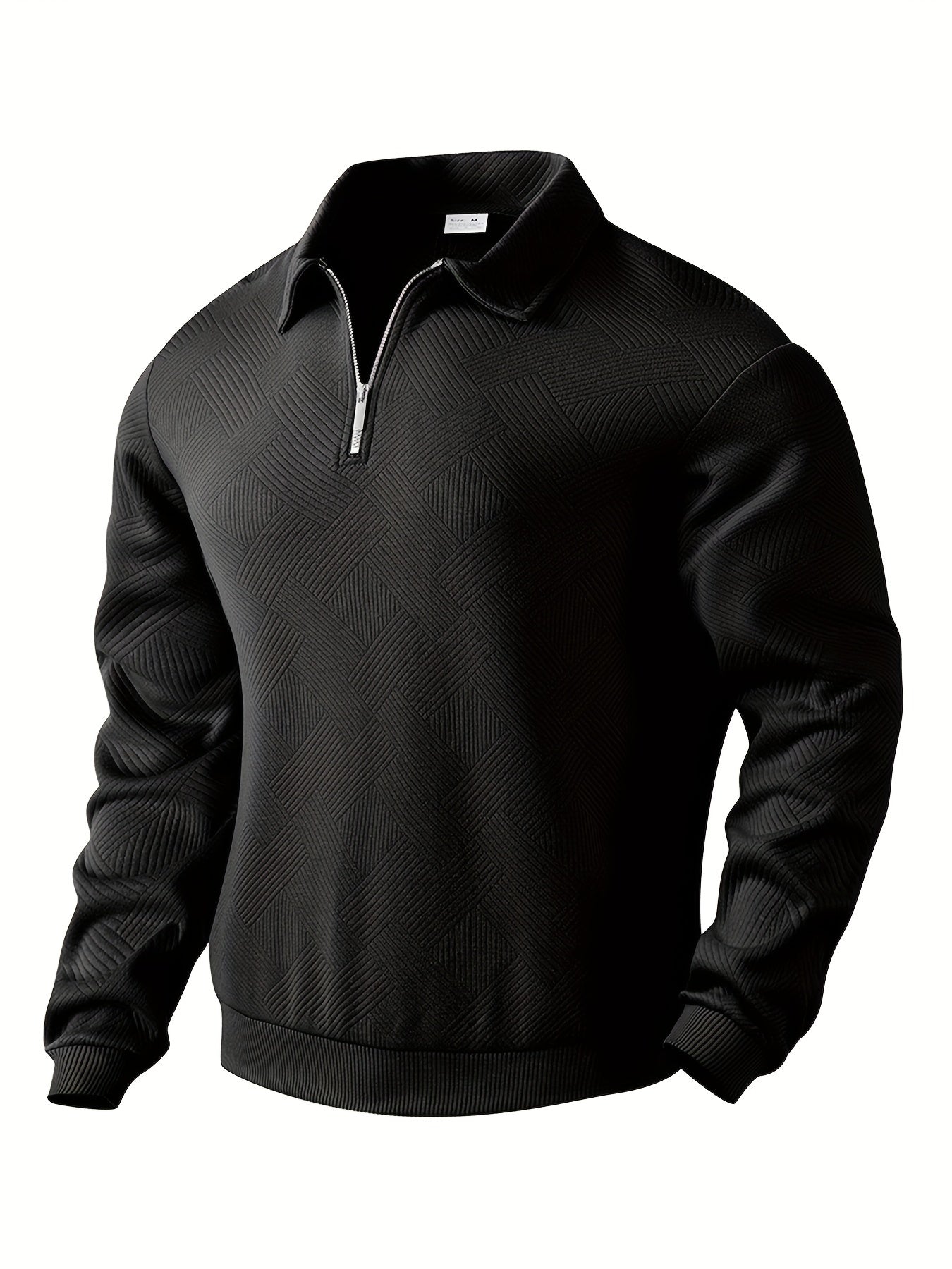 Vento | Vintage sweater with zippers and geometric design