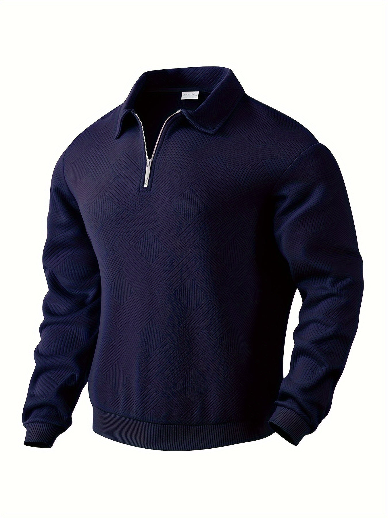 Vento | Vintage sweater with zippers and geometric design