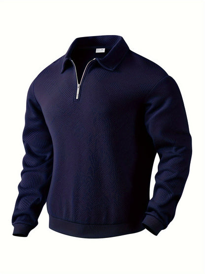 Vento | Vintage sweater with zippers and geometric design