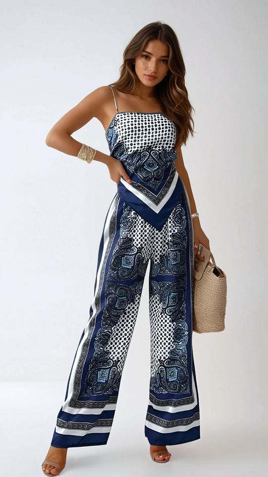 Retro luxury two-piece set