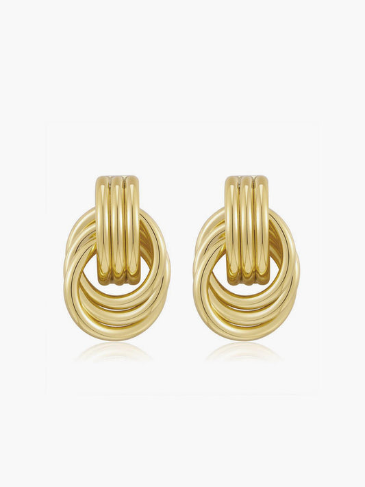 Aurielle Multi Ring Drop Earrings 