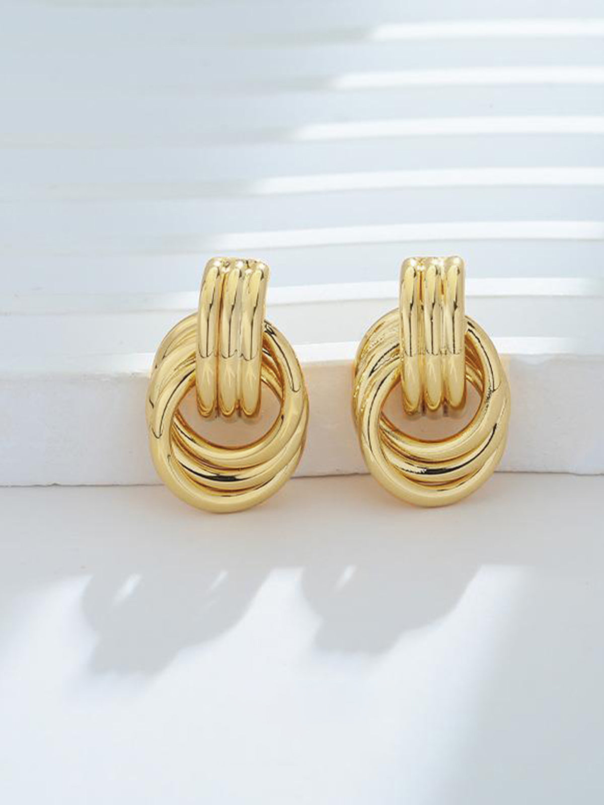 Aurielle Multi Ring Drop Earrings 