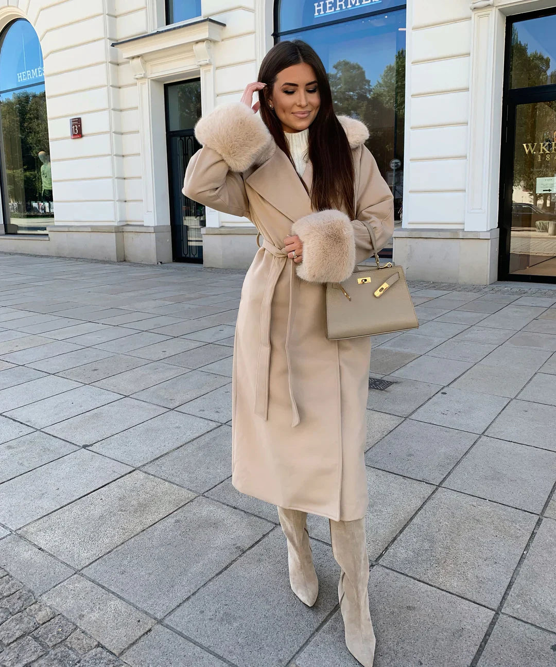 Luna | Faux Suede Coat