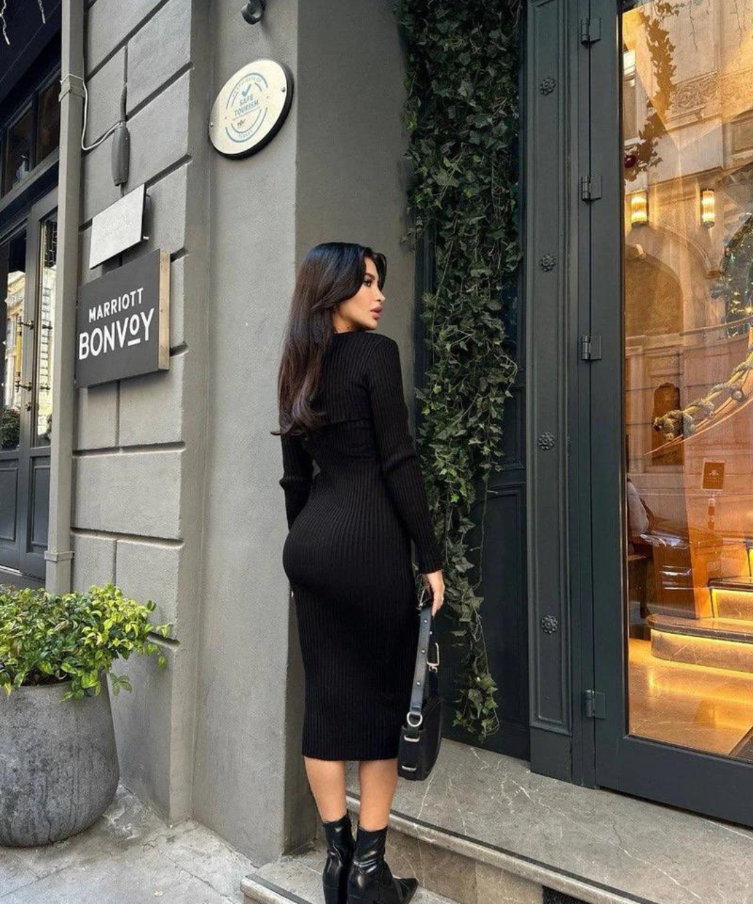 Serene Grace Dress | Ribbed dress