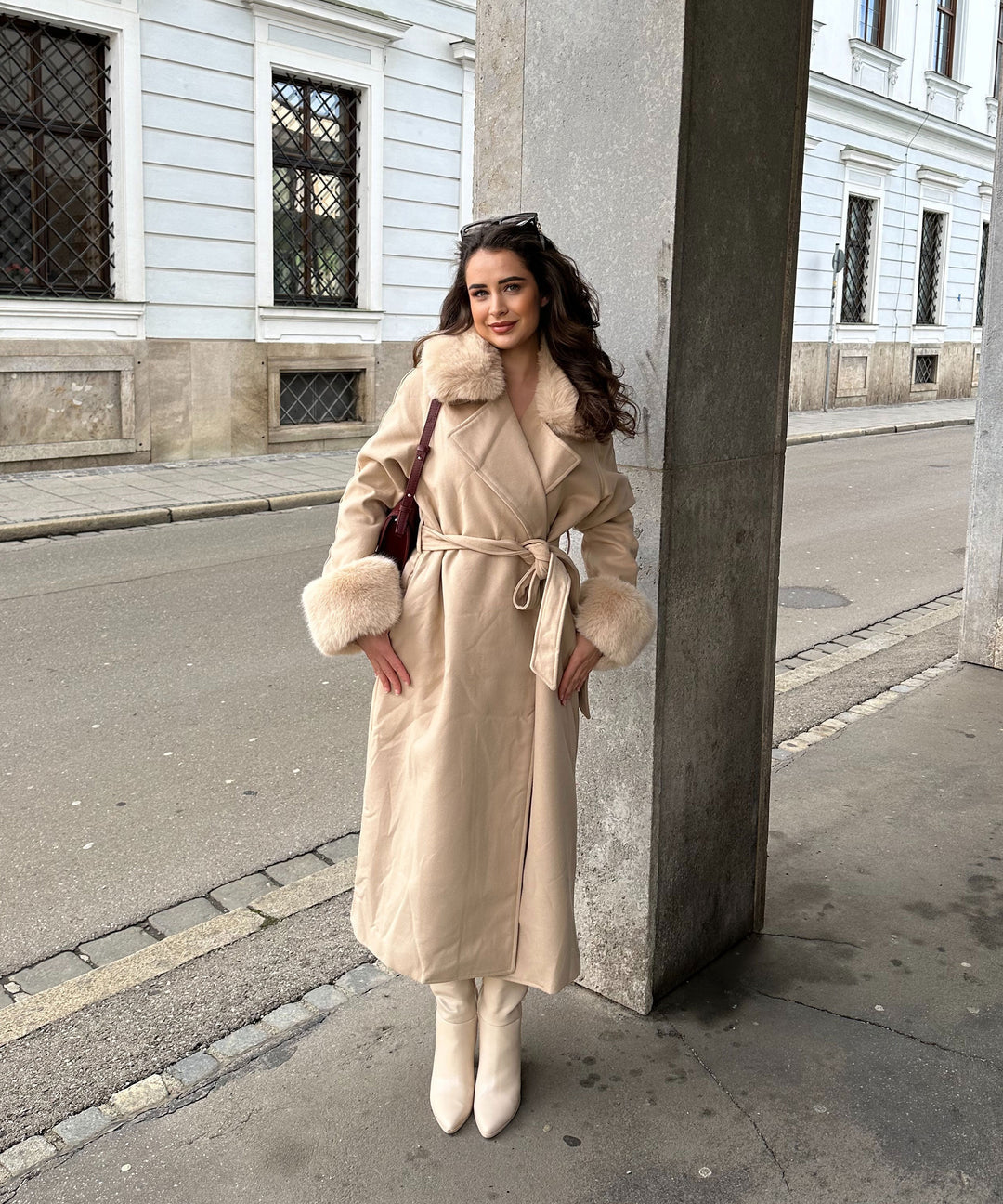 Luna | Faux Suede Coat
