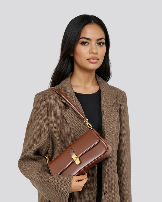 Sophia Soft Leather Shoulder Bag – Casual Mini Daybag
