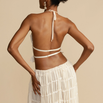 Eclipse elegance set | Halter top with long skirt