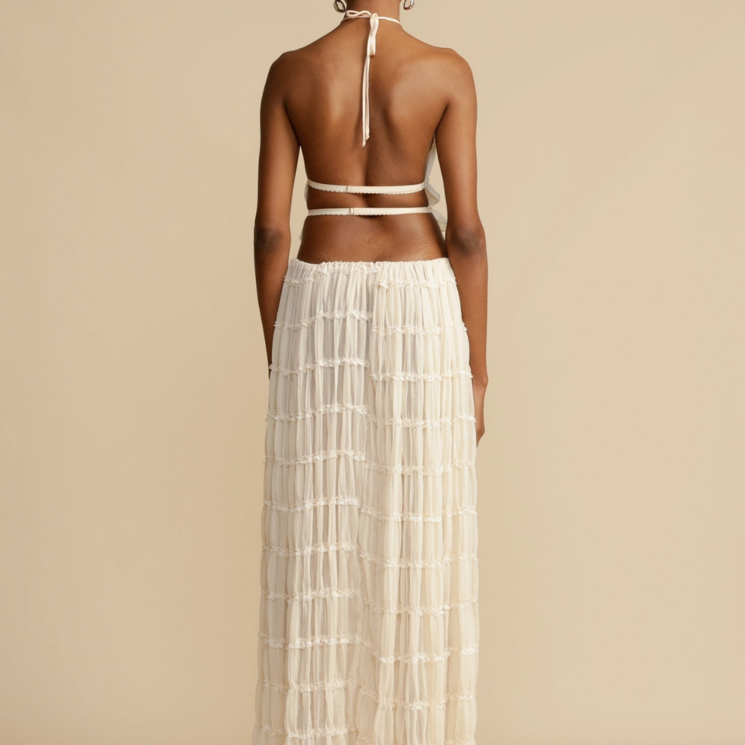 Eclipse elegance set | Halter top with long skirt