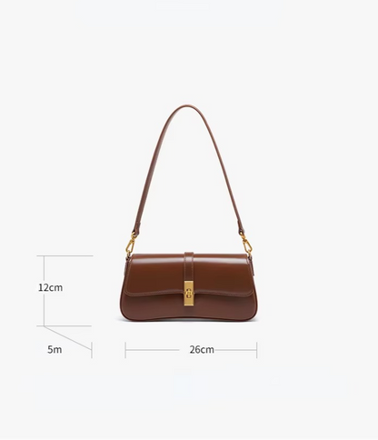 Sophia Soft Leather Shoulder Bag – Casual Mini Daybag