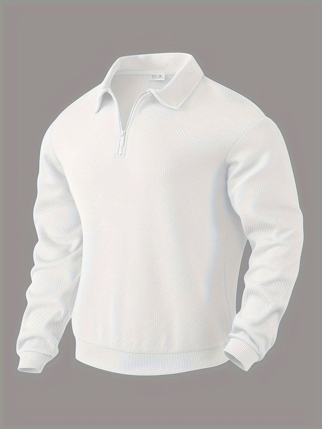 Vento | Vintage sweater with zippers and geometric design