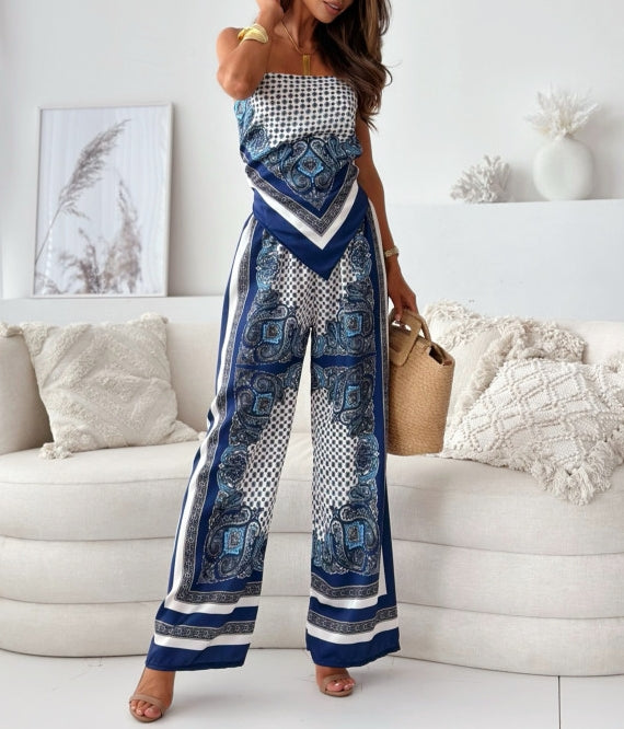 Retro luxury two-piece set