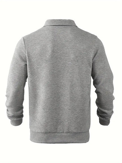 Vento | Vintage sweater with zippers and geometric design