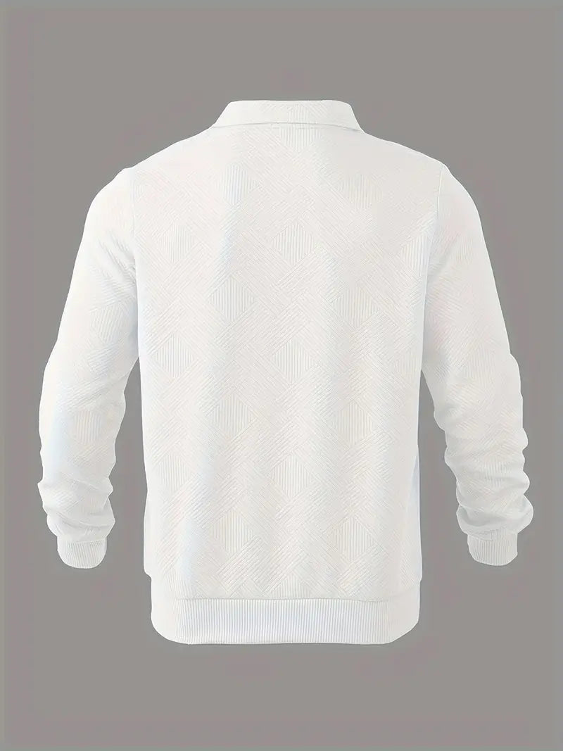 Vento | Vintage sweater with zippers and geometric design