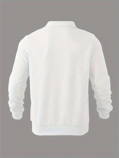 Vento | Vintage sweater with zippers and geometric design