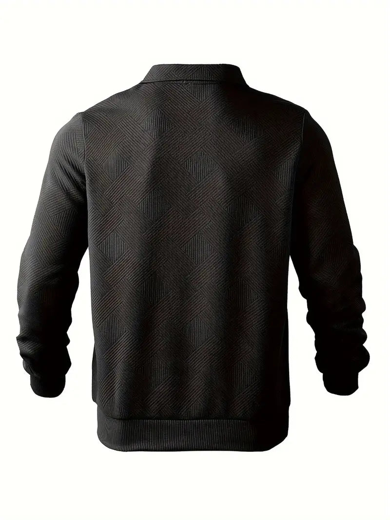 Vento | Vintage sweater with zippers and geometric design